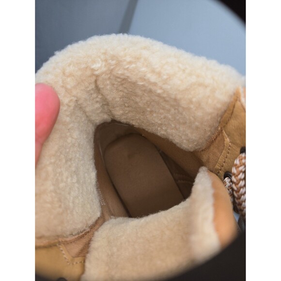 DV by Dolce Vita Russit Ankle Boot Lace Up Bootie Tan/Camel Women's 8.5 Buckle - Picture 9 of 12